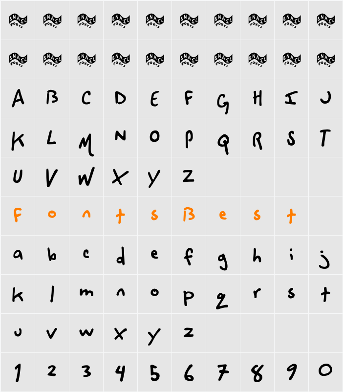 space cowboy. Character Map