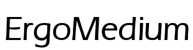 ErgoMedium Font Image