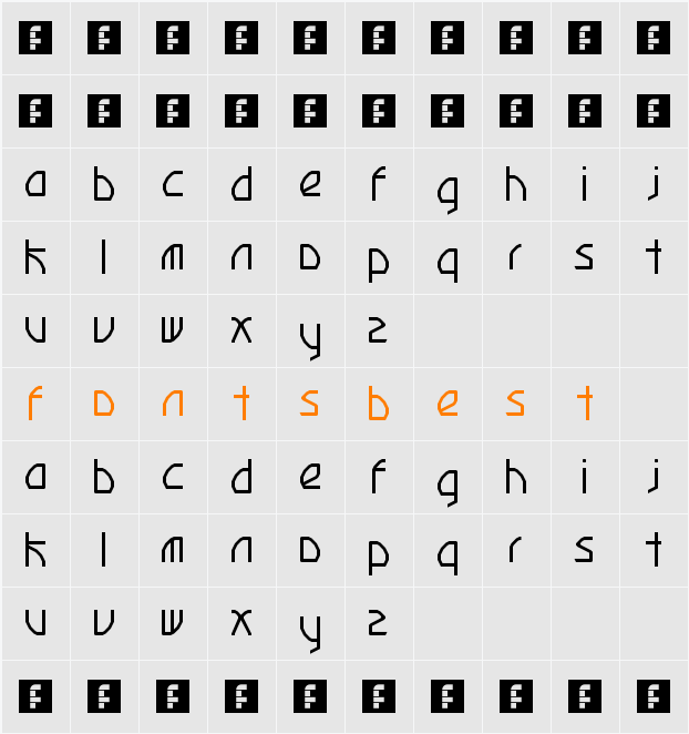 .Ruba Character Map