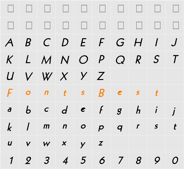Geo 112 Character Map
