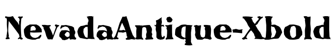 NevadaAntique-Xbold Font Image