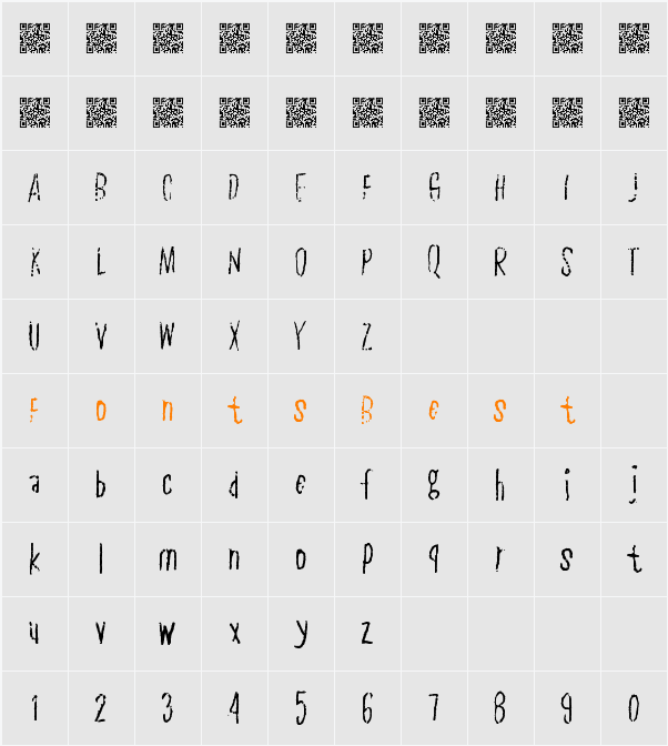 PlainSlice Character Map