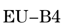 EU-B4 Font Image