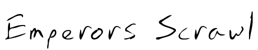 Emperors Scrawl Font Image