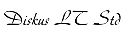 Diskus LT Std Font Image