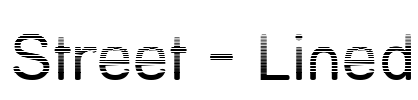 Street - Lined Font Image