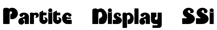 Partite Display SSi Font Image