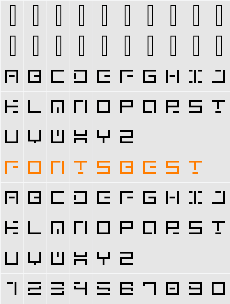 genown_v01 Character Map