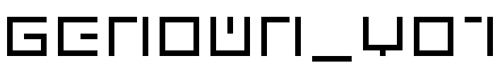 genown_v01 Font Image