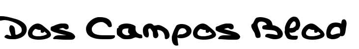Dos Campos Blod Font Image