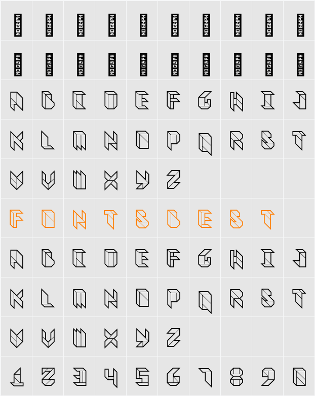 Vitreous Heavy Character Map