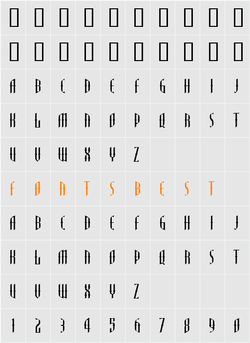 LHF Gypsy Character Map