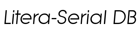 Litera-Serial DB Font Image