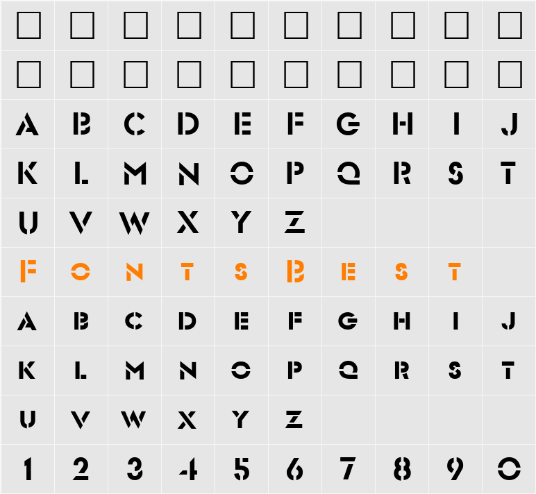Exponat Character Map