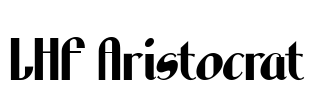LHF Aristocrat Font Image