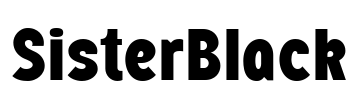 SisterBlack Font Image