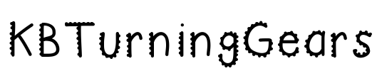 KBTurningGears Font Image