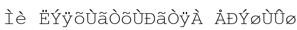 WP MultinationalA Courier Font Image