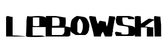 Lebowski Font Image