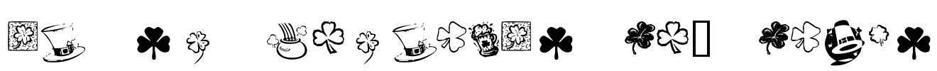 KR St Patricks Day Dings Font Image