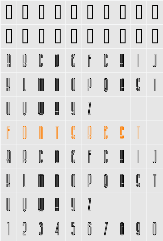 BuenosAiresNF Character Map