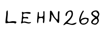 LEHN268 Font Image