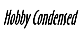 Hobby Condensed Font Image