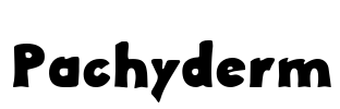 Pachyderm Font Image