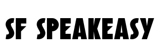 SF Speakeasy Font Image