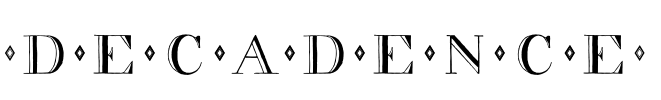decadence Font Image