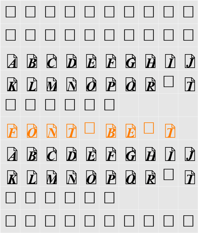 Paper Trail Character Map