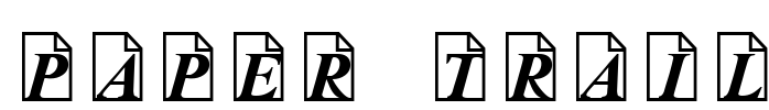 Paper Trail Font Image