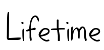 Lifetime Font Image