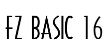 FZ BASIC 16 Font Image