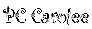 PC Carolee Font Image