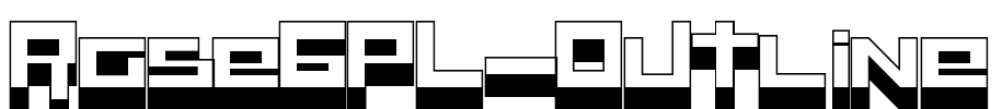 RaseGPL-Outline Font Image