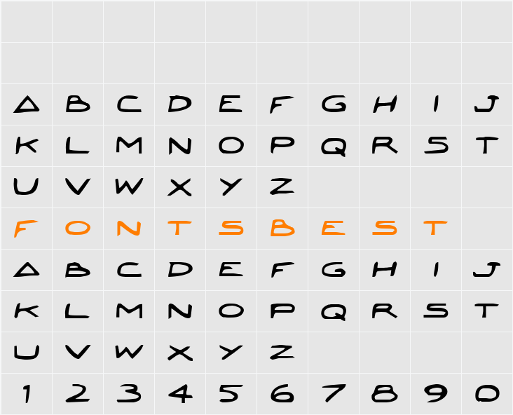 Jetta Bold Character Map
