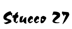 Stucco 27 Font Image