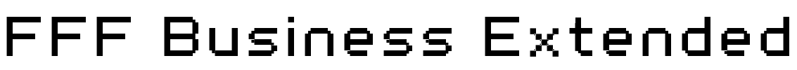 FFF Business Extended Font Image