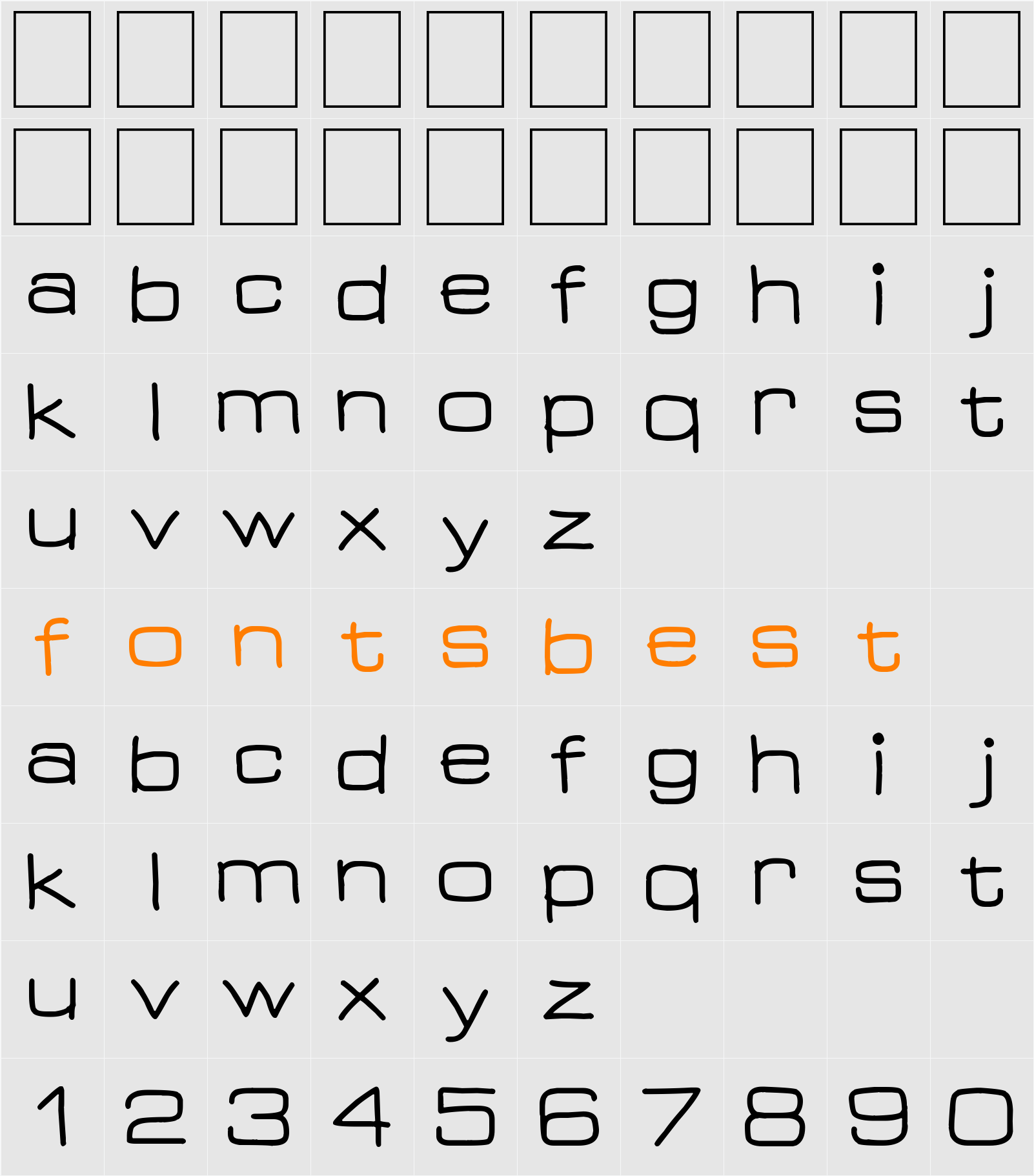 Guess What. Character Map