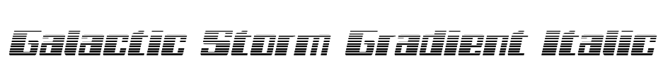 Galactic Storm Gradient Italic