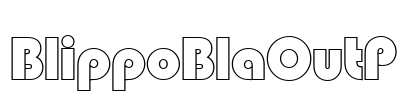 BlippoBlaOutP Font Image