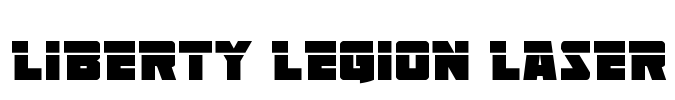 Liberty Legion Laser Font Image