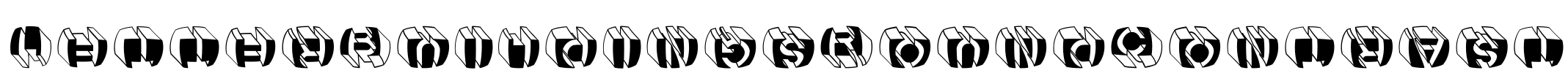 LetterBuildingsRoundContrast Font Image