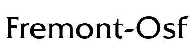 Fremont-Osf Font Image