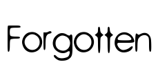 Forgotten Font Image