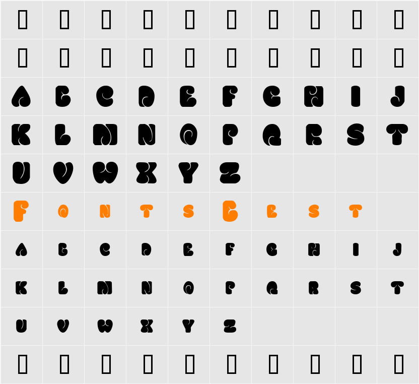SixtiesVibe Character Map