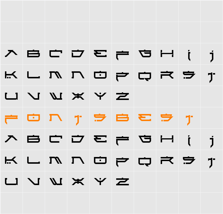Atari Kids Character Map
