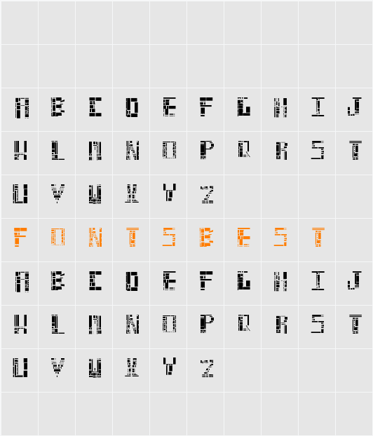 Netflix Font Character Map