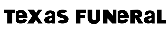 Texas Funeral Font Image